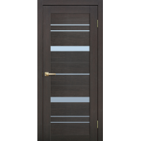 Дверь межкомнатная ламинированная Сибирь Профиль Lite doors L12 Венге, стекло белое матовое